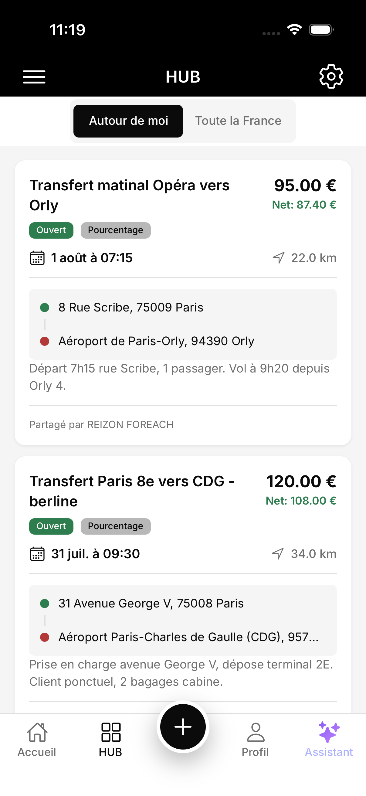 Le HUB Mastro : les trajets disponibles autour de vous